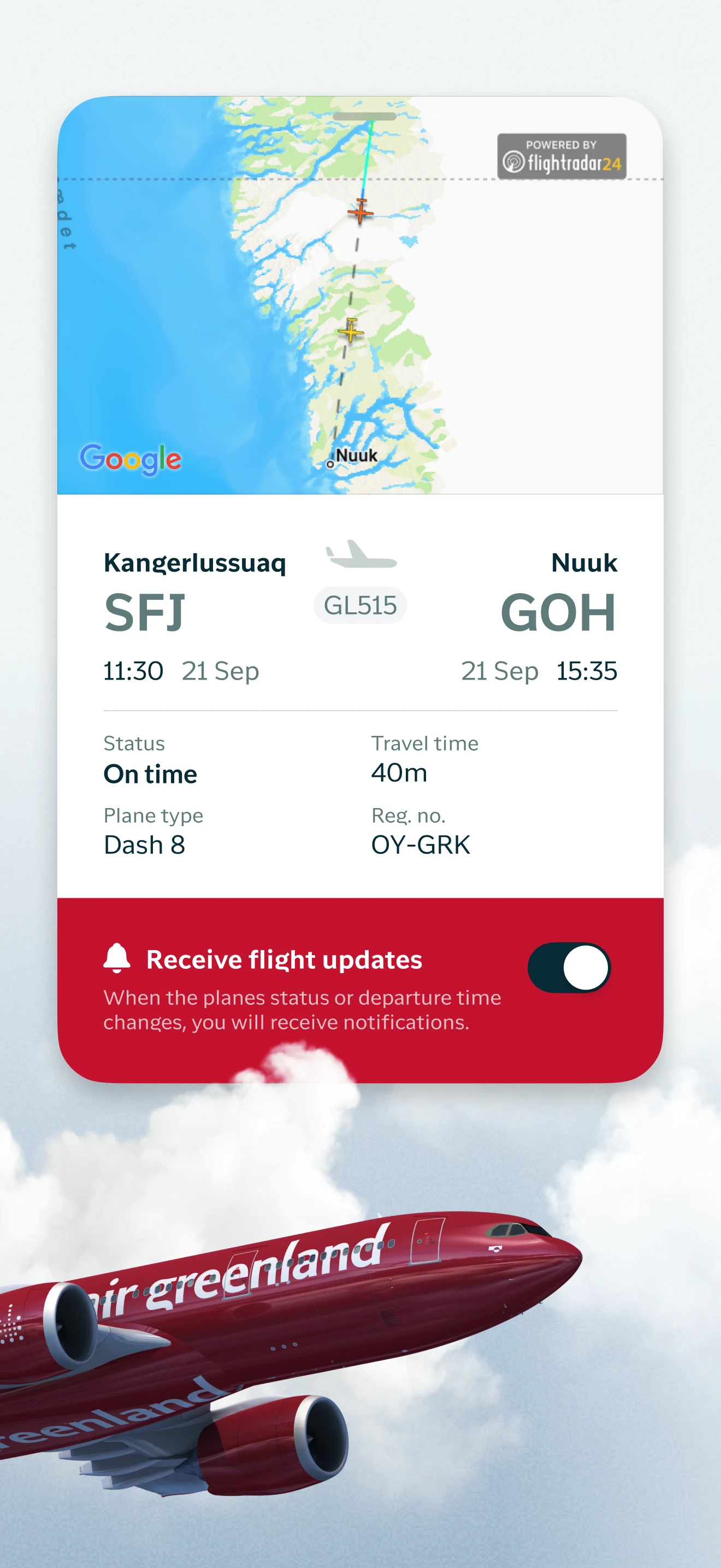 Air Greenland screenshot